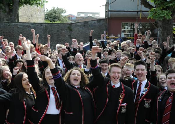 Staff, students, parents and locals bid farewell to Waid Academy. (Pic: George McLuskie)