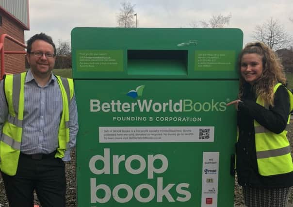 Staff at Better World Books at the distribution centre in Dunfermline.