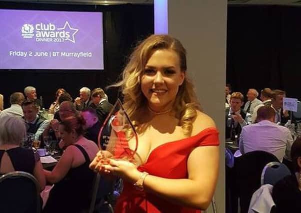 Katie Williams captained the Howe Harlequins to a title win - and has now been named the divisions player of the year.