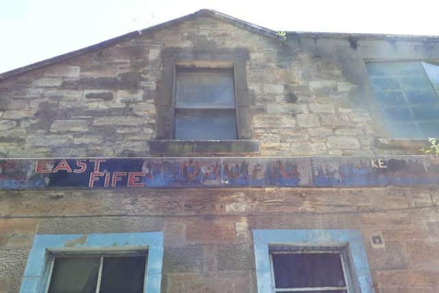 This sign for the East Fife Motorcycle Club is on Factory Road