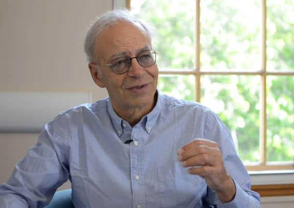 Philosopher Peter Singer, who gave the 2017 Knox Lecture at the University of St Andrews.