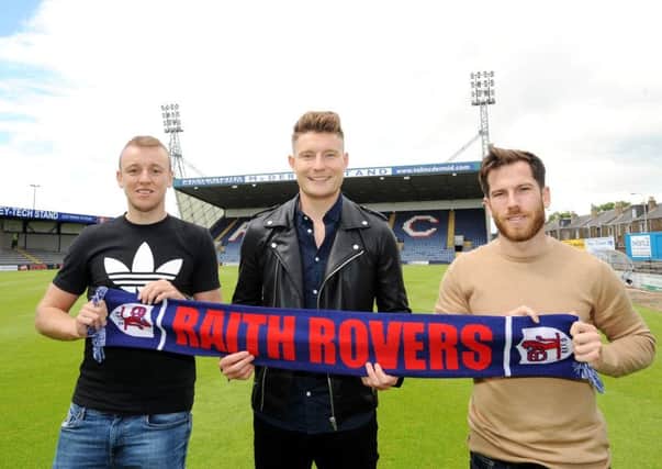 Raith new signings (from left) Greig Spence, Euan Murray and Liam Buchanan. Credit- Fife Photo Agency