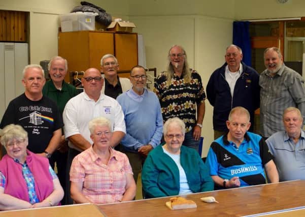 Supporters of the Glenrothes Men's Shed venture.