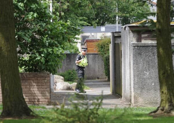 Allan Bryant investigation - Police search of Glenrothes property enters its fouth day. (Pic George McLuskie).