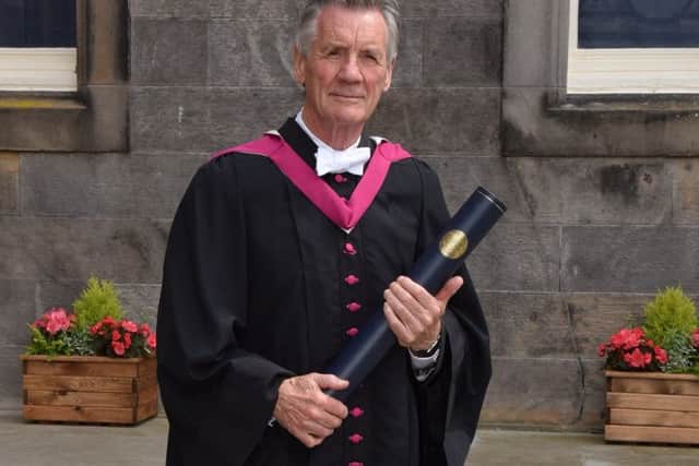 Michael Palin after receiving his honorary degree. (Picture: University of St Andrews)