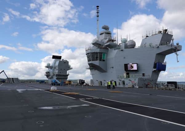 The deck of the HMS Queen Elizabeth. Picture: Crown