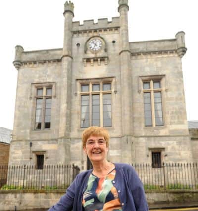 Christine May at the Trust's base in Kinghorn Town Hall