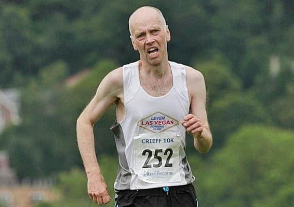 Chris Russell finished fourth in the Crieff 10k. Pic by Gordon Donnachie.