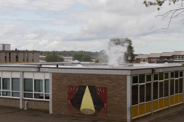 Fire at Torbain Primary (Pic: Andrew Elder)