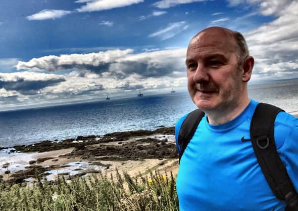 Douglas McCrea is walking the Fife Coastal Path for charity.