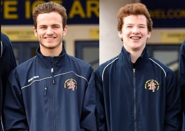 Chad Smith (left) and Reece Cochrane have signed for Fife Flyers.