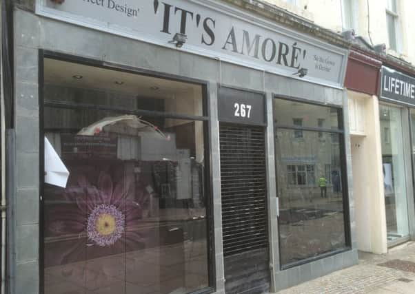The It's Amore bridal shop has remained closed this week.