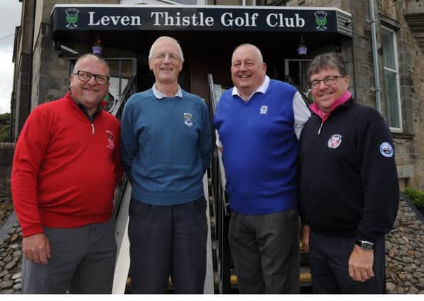 Captains Alan Lee Leven Thistle, Iain Ross St Andrews Thistle, Craig Blair The St Andrews Golf Club,Bill thompson Carnoustie