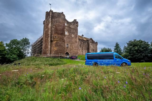Doune Castle which is Castle Leoch in Outlander. Pic Credit: Highland Explorer Tours.