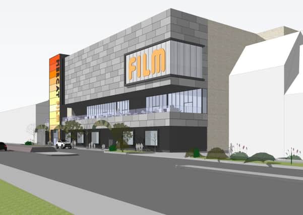 An artist's impression on how the proposed new cinema complex for Kirkcaldy could look