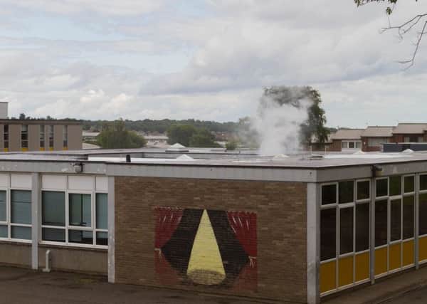 Fire at Torbain Primary (Pic: Andrew Elder)