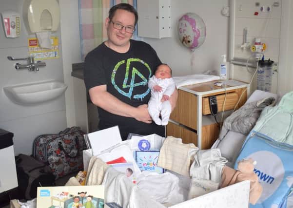Emma-lily is the first tot in Fife to get baby box.