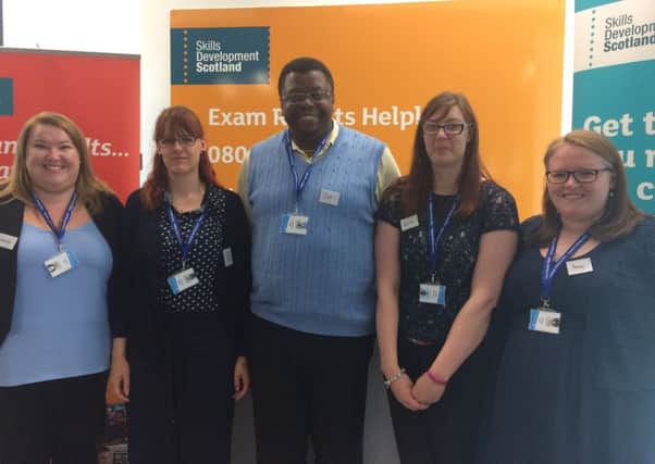 SDS Careers Advisers from the North East of Scotland who answered calls at the SDS Exam Results Helpline.