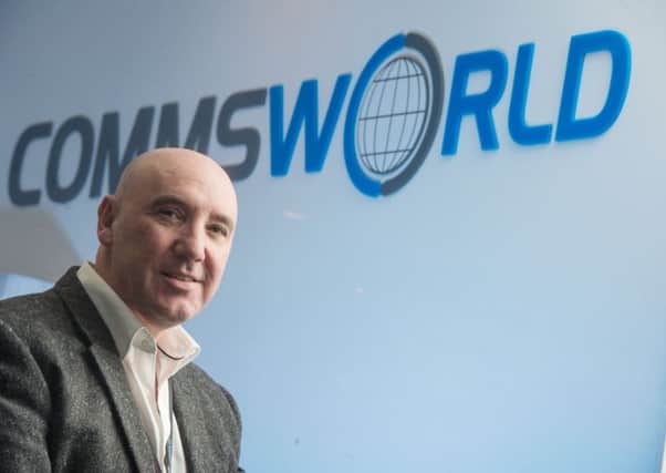 Ricky Nicol , chief executive of the telecoms company Commsworld. Pic: Phil Wilkinson.