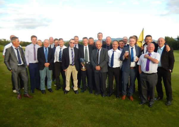 Cupar Golf Club 'Peri' trophy competitors.