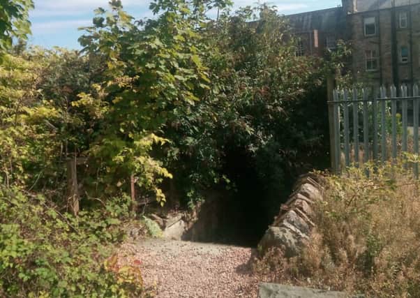 The entrance to the path