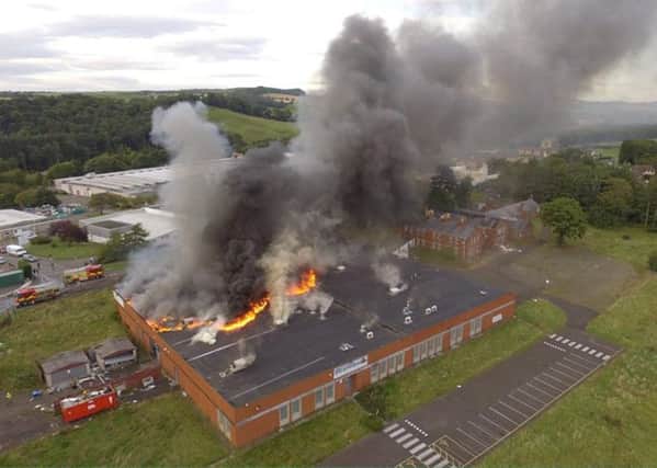 Police are treating the fire in Dalgety Bay as deliberate. (Pic courtesy of BJB Aerial Photography).