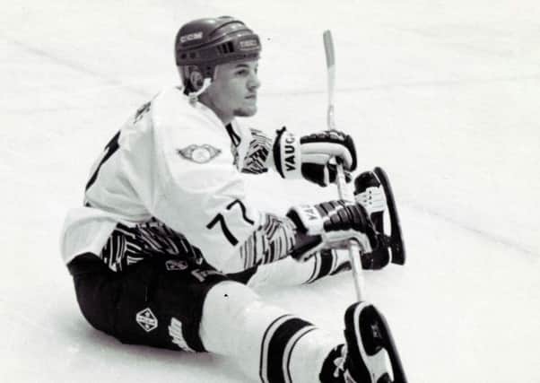 Scott Plews on the ice for Fife Flyers in 1993