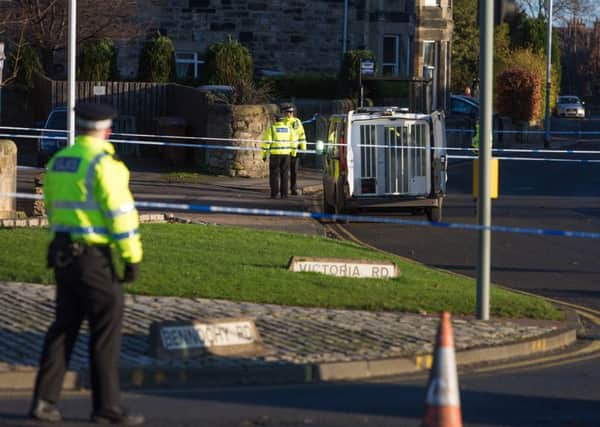 Police sealed off the area after the incident in January.