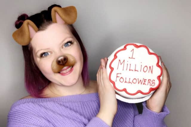 Online star LJ Cleave has over a million followers and produces videos from her Fife home.
