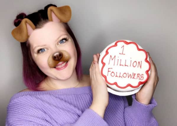 Online star LJ Cleave has over a million followers and produces videos from her Fife home.