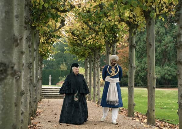 A still from the film Victoria and Abdul, staring Judi Dench and Ali Fazal. Pic:Peter Mountain