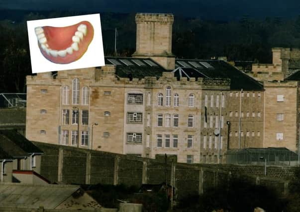 Kimberley Fraser was caught with drugs under her false teeth at Perth Prison.