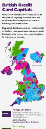 The UK credit card map