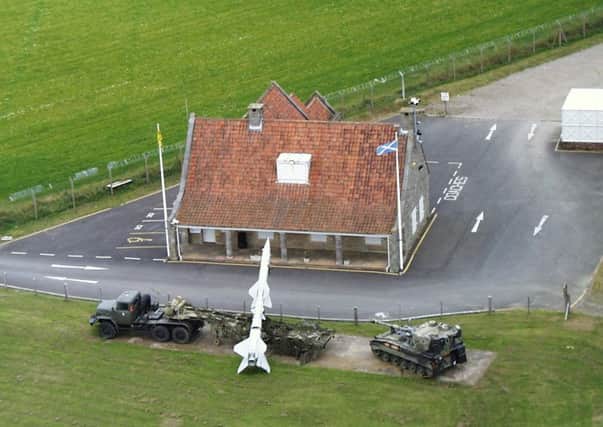 Aerial view of Scotland's Secret Bunker near Anstruther.