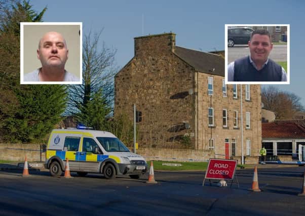 Adrian Hynd, left, killed Alex Forbes on Kirkcaldy's Victoria Road.