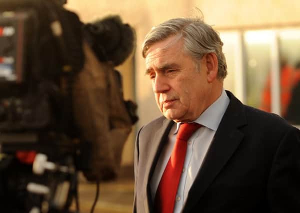 Gordon Brown at the Cottage Centre, Kirkcaldy (Pic: Walter Neilson)