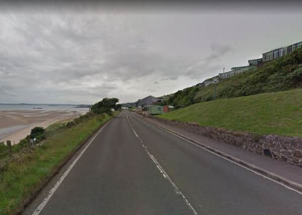 the incident happened on the A921 between Kinghorn and Burntisland.