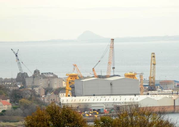 Hundreds of BiFab workers from yards in Fife, including Burntisland, are set to march in Edinburgh tomorrow (Thursday).  Pic: Fife Photo Agency