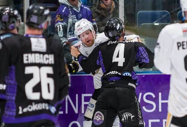 Action from the, Braehead Clan v Nottingham Panthers (Pic: Al Goold)