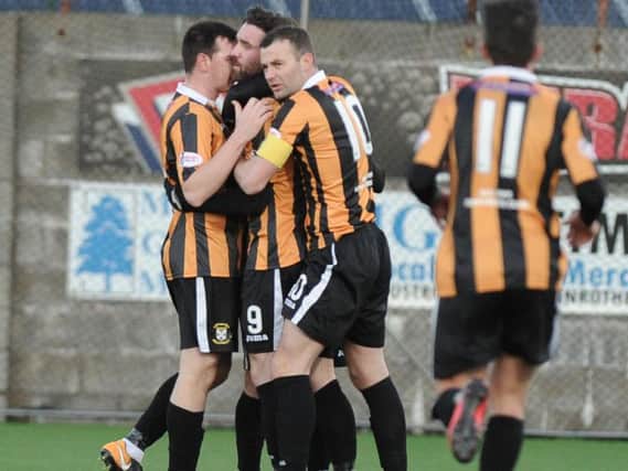Chris Duggan handed East Fife a first half lead, but they were pegged back by the visitors. Picture by George McLuskie.