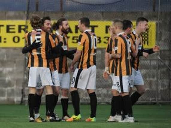 Chris Duggan fired East Fife ahead, but the joy wasn't to last. Picture by George McLuskie.