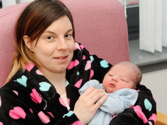Lorna Heggie with baby Jamie.