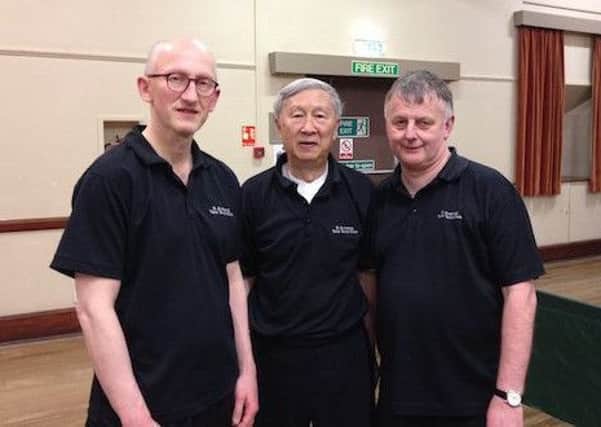New Kids trio of Ian Smith, Kong Wan, and Howard Lee who won their fixture this week