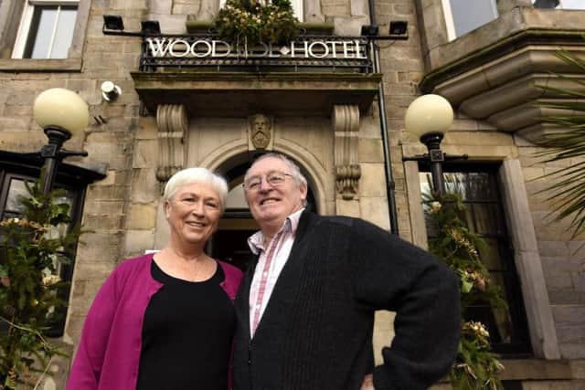 Australian tourists Carolyn and Ken made the trip to the Woodside Hotel in Aberdour. (Pic FPA).