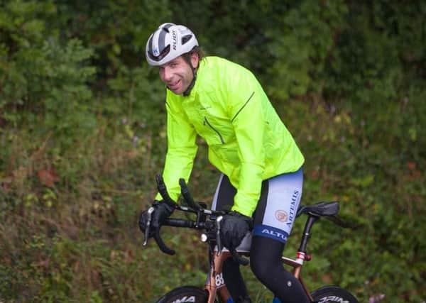 Mark Beaumont heading out for the last full day of his 'round the world in 80 days challenge'. Pic: Mark Beaumont