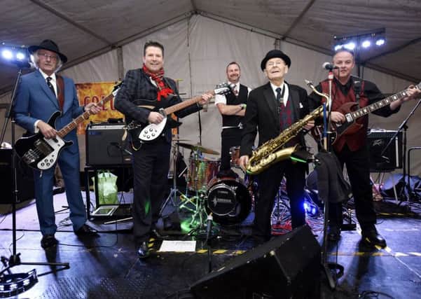 The Columbos headlined Hogmanay in the Town Square (Pic: Fife Photo Agency)