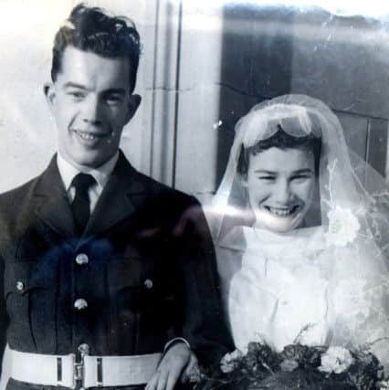 Anna and Terry on their wedding day on December 28, 1957.