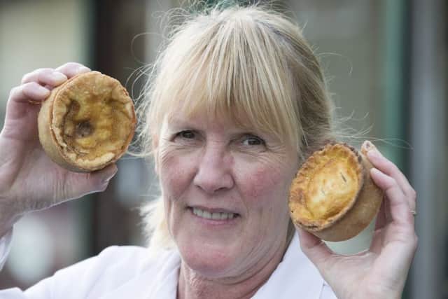 Staff member Carol from Stuarts Bakers & Butchers, Buckhaven. 
Picture by Graeme Hart.
