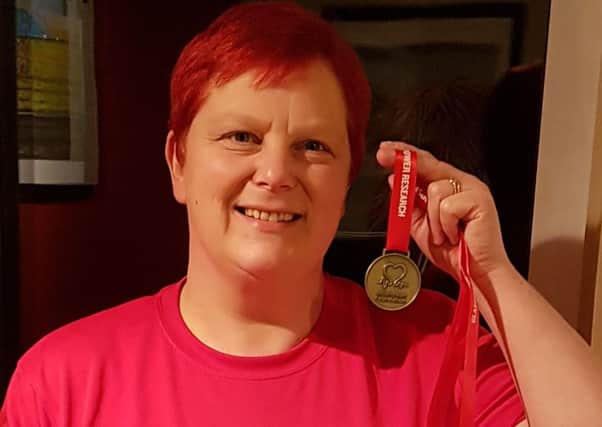 Morag Whyte, 46, from Tayport is supporting BHF champion  campaign after being one of 50,000 people to sign up to do a challenge event for the BHF last year, raising a total of Â£9million.