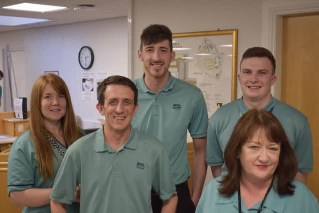 Some of the Medical Records Team at Victorial Hospital in Kirkcaldy were among those praised.